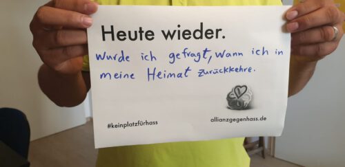 Aktion zum Tag gegen antimuslimischen Rassismus – 01.07.2021