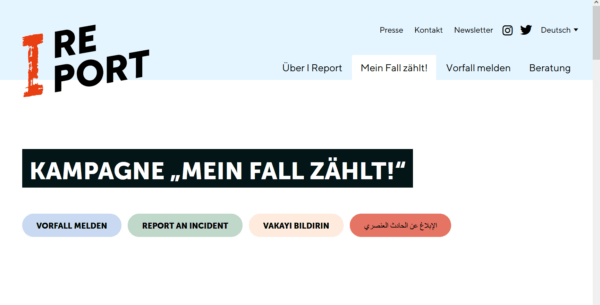 Kampagne „Mein Fall zählt“