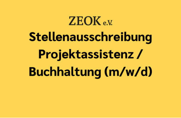 Wir suchen: Projektassistenz / Buchhaltung (m/w/d)