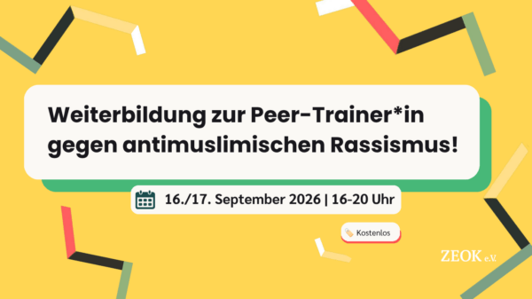 Werde Peer-Trainer*in!